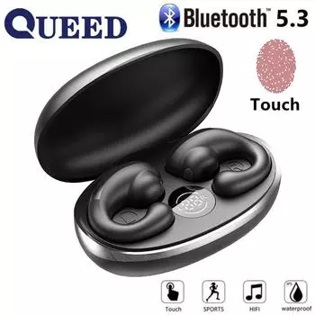 Новый беспроводной зажим для ушей костной проводимости не входит в безушную Bluetooth-гарнитуру чёрный