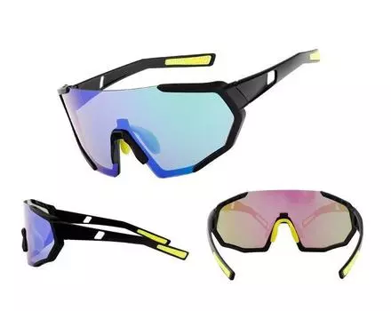 Новый блокбастер, красочные и модные велосипедные сменные линзы, ветрозащитные очки для занятий спортом на открытом воздухе, поляризационные очки красный/чёрный