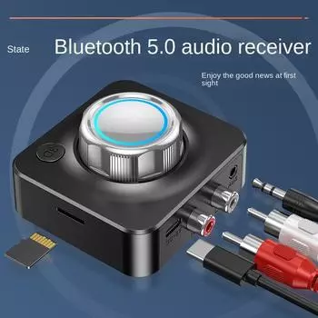 Новый Bluetooth-приемник 5.0 аудиоадаптер двухканальный интерфейс поддержка TF-карты Mp3-плеер 5.0.