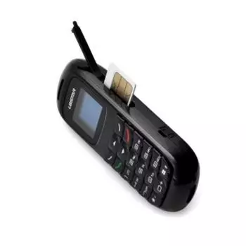 Новый BM70 Мини Сотовый Телефон Стерео GSM 2G Разблокированный Супер Тонкий Сотовый Телефон Маленький Мобильный Телефон Беспроводной Bluetooth Будильник Наушники Портативный Резервный Телефон чёрный