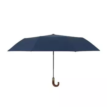 Новый большой деревянный автоматический зонт для деловых мужчин, брендовый большой складной зонт для гольфа, дождевик, женский авто, винтажный ветрозащитный зонт с 10 ребрами