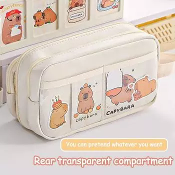 Новый большой емкости съемный мешок для карандашей с застежкой-молнией многофункциональный прозрачный пенал для карандашей для студентов