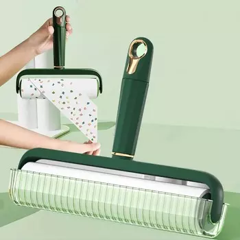 Новый более широкий липкий ролик для удаления ворса 24 см для шерсти домашних животных, портативный инструмент для удаления ворса для одежды, мебели, ковров, удаления шерсти собак и кошек