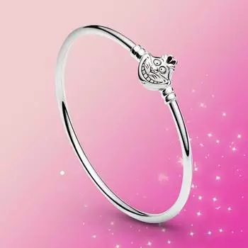 Новый браслет 925 Серебряный браслет Алиса Кошка Ювелирные изделия для женщин Diy Очаровательный модный подарок 17cm