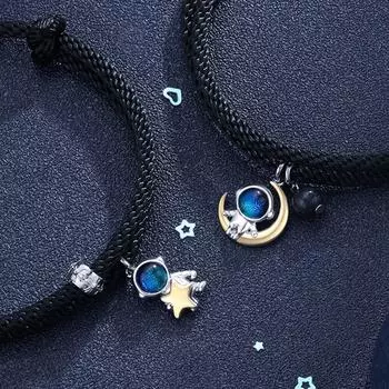 Новый браслет для пар астронавтов Модный тренд Памятные браслеты для влюбленных космонавтов Мужские и женские ювелирные изделия Подарки на День святого Валентина