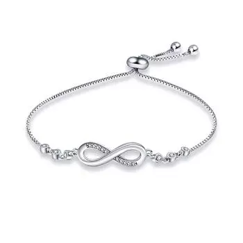 Новый браслет и браслет в виде сердца из стерлингового серебра 100% 925 пробы в виде змеи, роскошные ювелирные изделия 17 розовый