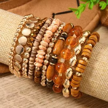 Новый браслет из бисера на эластичной леске, мужской браслет-браслет разноцветный