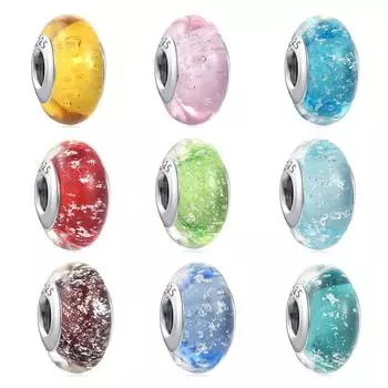 Новый браслет из муранского стекла с подвеской в виде змеиной цепочки, серия Pan Series