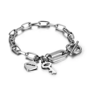 Новый браслет из титановой стали с прострочкой на спине, мужской бренд Tide в стиле хип-хоп, женские минималистичные аксессуары для рук для пар 21