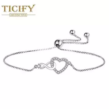 Новый браслет Love Circle Цирконовый браслет белый
