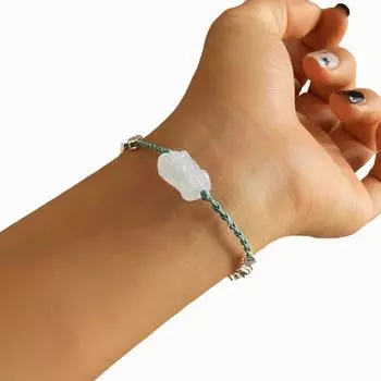 Новый браслет Pixiu, модный дизайн, сломанный серебряный, плетеный, унисекс, ручная веревка, ювелирные изделия, подарок