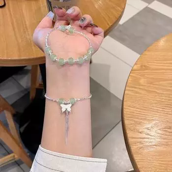 Новый браслет с кисточками из китайского агата