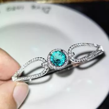 Новый браслет с пряжкой из синего и зеленого бриллианта весом 2 карата и браслет с бриллиантами холодного ветра для женщин в Instagram Adjustable size