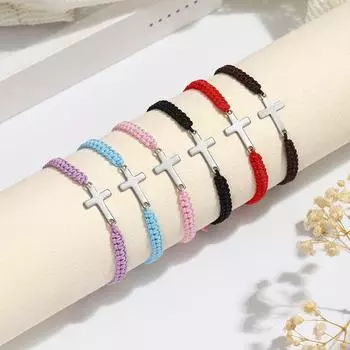 Новый браслет унисекс из нержавеющей стали ручной работы - модный подарок для пар розовый