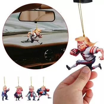 Новый брелок Дональд 2024 Флаг Брелок Америка Отлично Подходит Для Президента США Дональд Украшения Акрил T3O4 D-One size