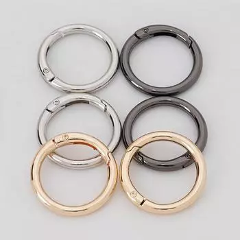 Новый брелок из цинкового сплава с пружинным кольцом и подвижной круглой пряжкой