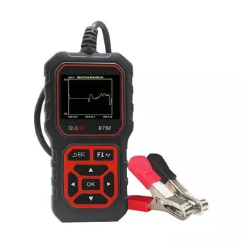 Новый BT60 автомобильный аккумуляторный тестер 6 В 12 В 24 В автомобильный аккумуляторный анализатор обнаружения 100 до 2000 CCA форма волны аккумулятора автомобильный аккумуляторный инструмент чёрный