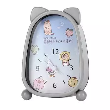 Новый будильник для студентов и прикроватный будильник для детского общежития, милые креативные настольные электронные часы, светящиеся, бесшумные Battery model
