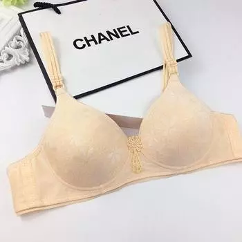 Новый бюстгальтер без стальной оправы для среднего и пожилого возраста, удобный, маленькая чашка, двубортный, нижнее белье, бюстгальтер, чехол для женщин, без стальной оправы, тонкий 75B серый