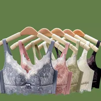 Новый бюстгальтер, маленькая грудь, большая, собранная, тонкая сверху и толстая снизу, без стального кольца, приятное для кожи сексуальное нижнее белье. 70 розовый