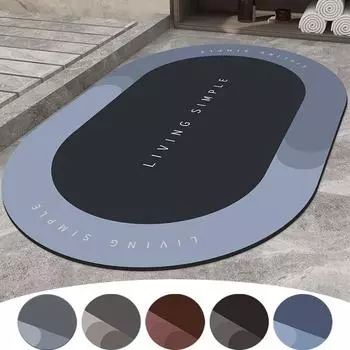 Новый быстросохнущий впитывающий коврик для пола в ванную комнату, противоскользящий и противообрастающий коврик для ног, ковер для входа в ванную комнату и домашняя ванная комната 30x40cm