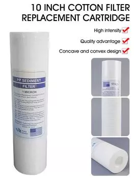 Новый бытовой фильтр для очистки воды из полипропилена 10 1/5 микрон Pp сменный картридж для воды Прямая поставка