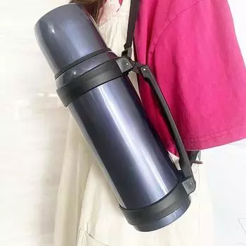 Новый бытовой изоляционный чайник большой емкости из нержавеющей стали 304, чайник с горячей водой, открытая бутылка с водой, тушеный чай, общежитие для пикника на открытом воздухе. 1800ml синий