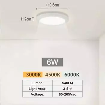 Новый бытовой потолочный светильник, небольшой потолочный светильник для прохода, современный потолочный светильник для коридора, спальни, балкона, освещение, декор Fixtur Cool white