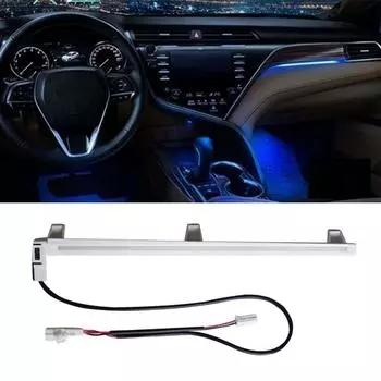 Новый центральный подлокотник автомобиля, окружающее освещение для Toyota CAMRY 2018 поколения, фантомный свет, центральный контрольный свет