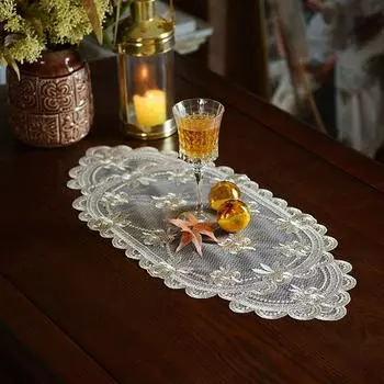 Новый центральный стол с флагом, европейский кружевной обеденный коврик, коврик для журнального столика, скатерть, чехол для обувного шкафа, полотенце, хит продаж, украшения стола, полотенца 30*68cm шампанского
