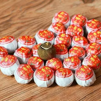 Новый чай Пуэр Yunnan Palace Пуэр спелый чай, выдержанный чай из Лучжоу со вкусом мандарина 250г