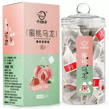 Новый чай Улун в пакетиках с сочным персиковым чаем с фруктово-цветочным ароматом 20 шт.