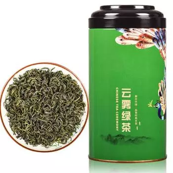 Новый чай Весенний чай Высокогорный облачный туман Зеленый чай Чай Ароматный и прочный жареный зеленый чай в пакетиках в банках Yunwu Green Tea 250g
