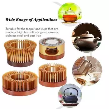 Новый чайник, подогреватель для кемпинга, алюминиевый сплав, грелка для свечей, грелка, теплая плита для чая, пикник, уличная печь, теплая плита