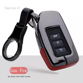 Новый чехол для автомобильного ключа для Lexus IS ES GS NX GX RX LX RC 200 250 300 350 2014 2015 2016, чехол для ключей, брелок для ключей Lexus-GunBlack-A