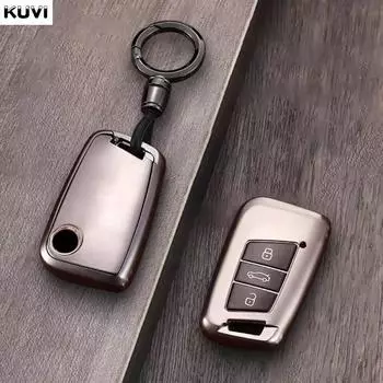 Новый чехол для автомобильного ключа Gun Grey TPU, чехол-брелок для VW Volkswagen Magotan Passat B8 Skoda Superb Kodiaq A7, аксессуары для автомобильного ключа