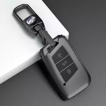 Новый чехол для автомобильного ключа из ТПУ для VW Volkseagen Passat B8 Magotan для Skoda Superb A7 Kodiaq Seat Shell Fob серый