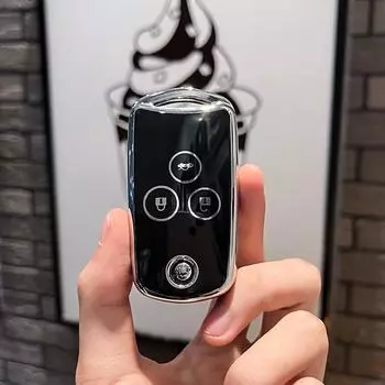 Новый чехол для автомобильного выкидного ключа из ТПУ для Honda Civic Fit Accord CRV HRV Jazz Odyssey для Acura TL TSX ZDX RSX CRZ 2 3 кнопки