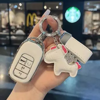 Новый чехол для дистанционного ключа автомобиля TPU для Honda Civic 11th HR-V CR-V 2 4 кнопки защитный держатель брелок бесключевые аксессуары