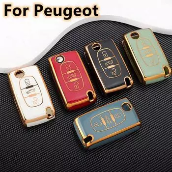 Новый чехол для дистанционного ключа из ТПУ для Peugeot 107 207 307 308 407 607 3008 5008 для Citroen Xsara Picasso C5 C6 C8 без ключа