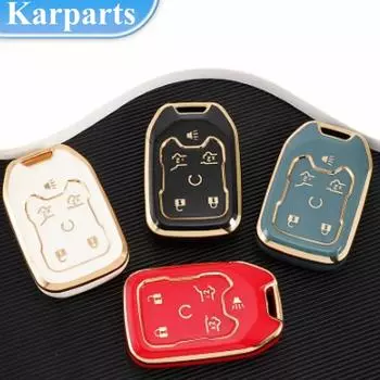 Новый чехол для дистанционного ключа из ТПУ для GMC Yukon Suburban Tahoe Silverado Sierra Acadia Terrain для Chevrolet, держатель Fob красный