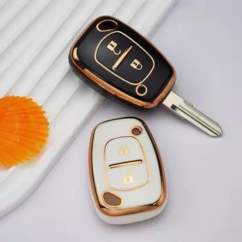 Новый чехол для дистанционного ключа из ТПУ для автомобиля Renault Movano Trafic Kangoo Vauxhall Opel Vivaro, защитный брелок, аксессуары Key Case белый