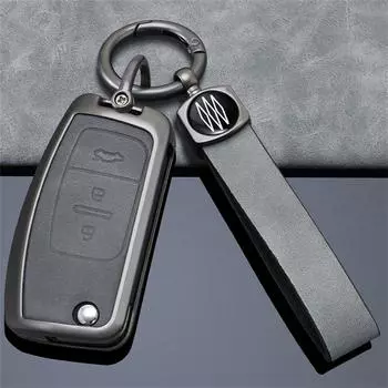 Новый чехол для дистанционного ключа с 3 кнопками для Ford Fiesta Focus 2 Ecosport Kuga Escape Falcon B-Max C-Max Eco Sport Galaxy серый
