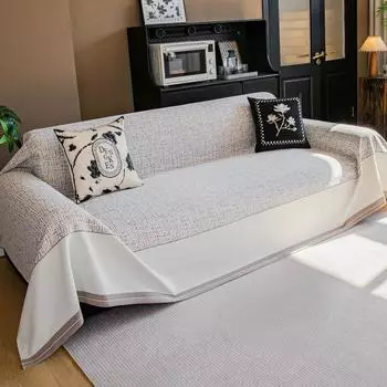 Новый чехол для дивана из шенилловой ткани на все времена года, универсальный чехол для дивана, противоскользящий чехол для дивана, защита от царапин от кошек 180*130cm