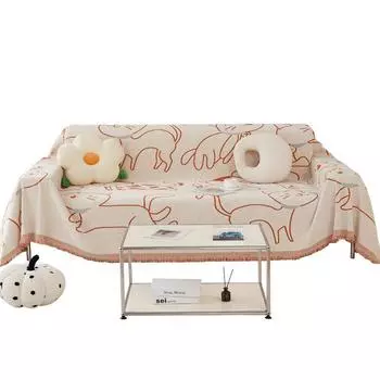 Новый чехол для дивана на все времена, полотенце для дивана из шенилла с защитой от царапин, полное покрытие, двойной чехол для дивана, одеяло 180*130cm