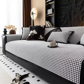 Новый чехол для дивана с принтом «Тысяча птиц» и сеткой, универсальная подушка для дивана из шенилла на все времена, нескользящий чехол для дивана, прямая подушка для дивана 70x70cm 1pcs