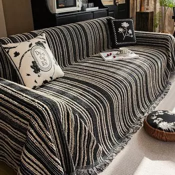 Новый чехол для дивана, тканевая подкладка, всесезонный, универсальный, противоскользящий и устойчивый к грязи чехол для дивана, цельный чехол для дивана, полотенце 180x130cm