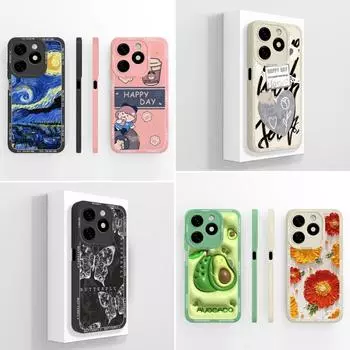 Новый чехол для Infinix Note 30 40 Smart 8 Pro Plus HD Корпус Милый пухлый девушка Милый медведь Жидкий Мягкий Силиконовый Легкий Супер Ударопрочный Для Infinix Infinix Smart 8