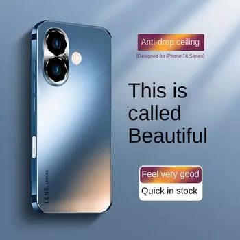 Новый чехол для iPhone 16 Pro Max: Матовый защитный чехол для всего корпуса с противоударным дизайном For iPhone 16 Pro чёрный