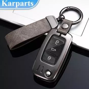 Новый чехол для автомобильного ключа из цинкового сплава для Volkswagen Polo Tiguan Passat B5 B6 B7 Golf 4 5 6 MK6 7 Jetta Lavida Golf7 A Style чёрный
